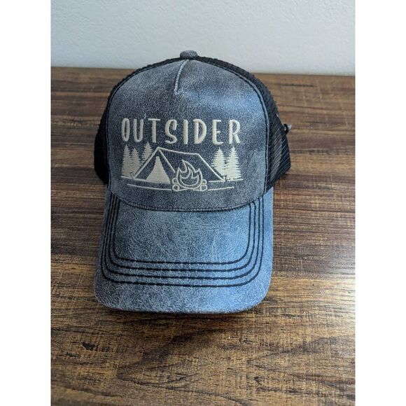 2/$30 Ladies Dark Grey Outsider Baseball Hat - Picture 2 of 6